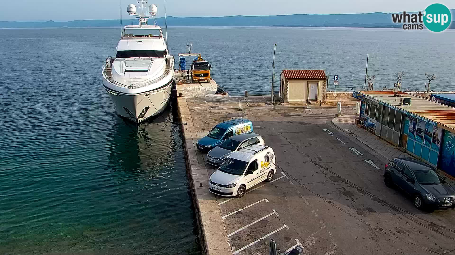 Webcam Bol centre-ville & marina – Vue en direct depuis Bol, île de Brač