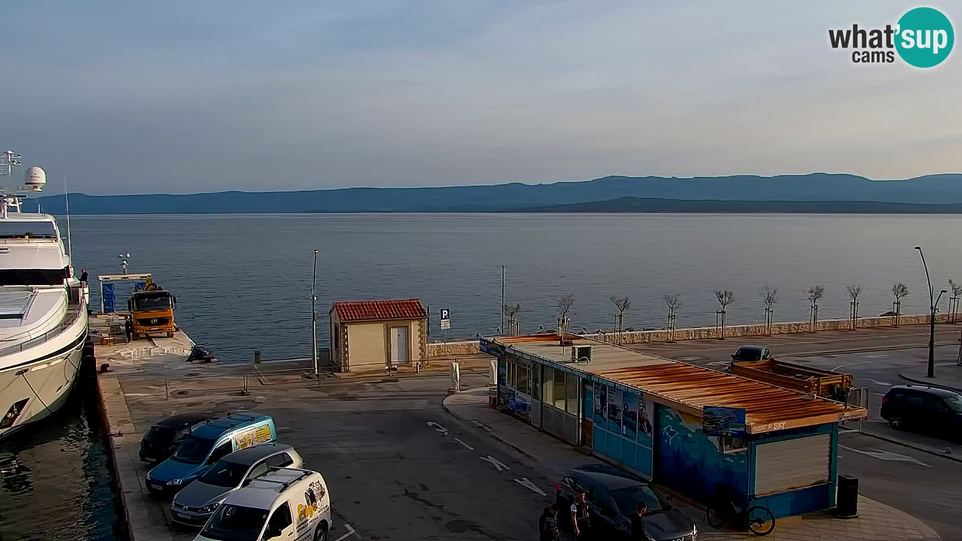 Spletna kamera Bol – Center mesta in marina v živo