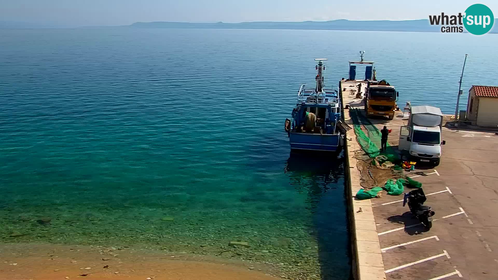 Webcam Bol Centro e Marina – Vista live dal porto di Bol