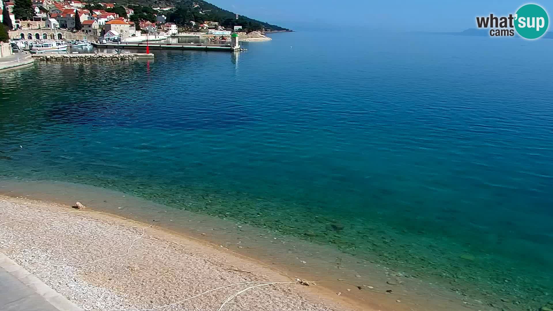 Webcam Bol Centre-Ville & Marina – Vue en direct depuis Bol, île de Brač