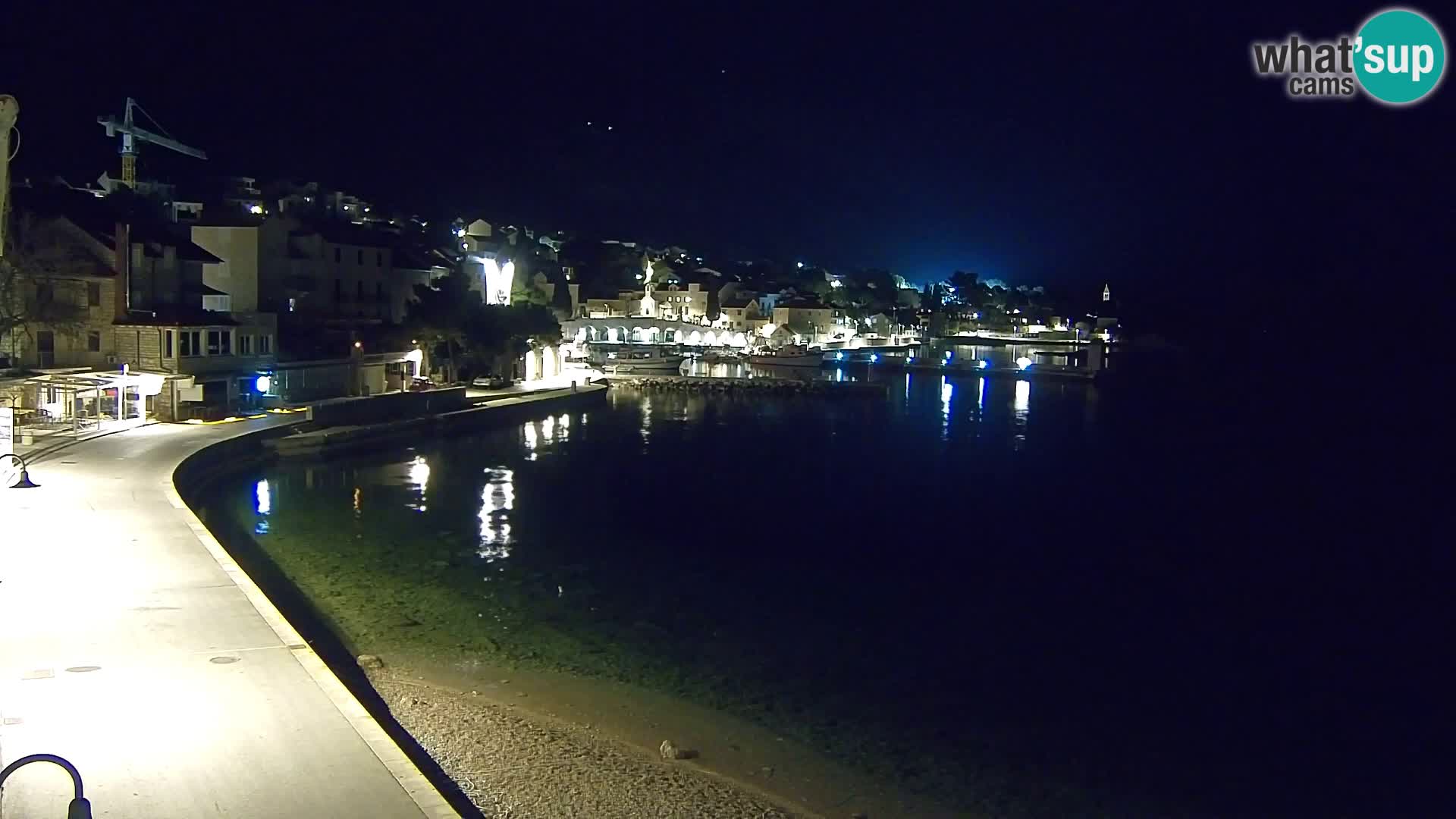 Webcam Bol centre-ville & marina – Vue en direct depuis Bol, île de Brač