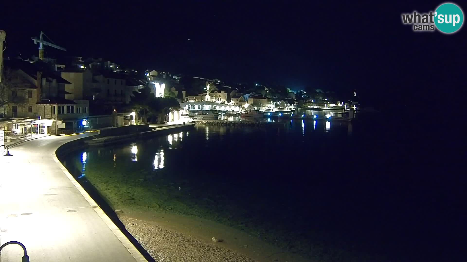 Webcam Bol centre-ville & marina – Vue en direct depuis Bol, île de Brač