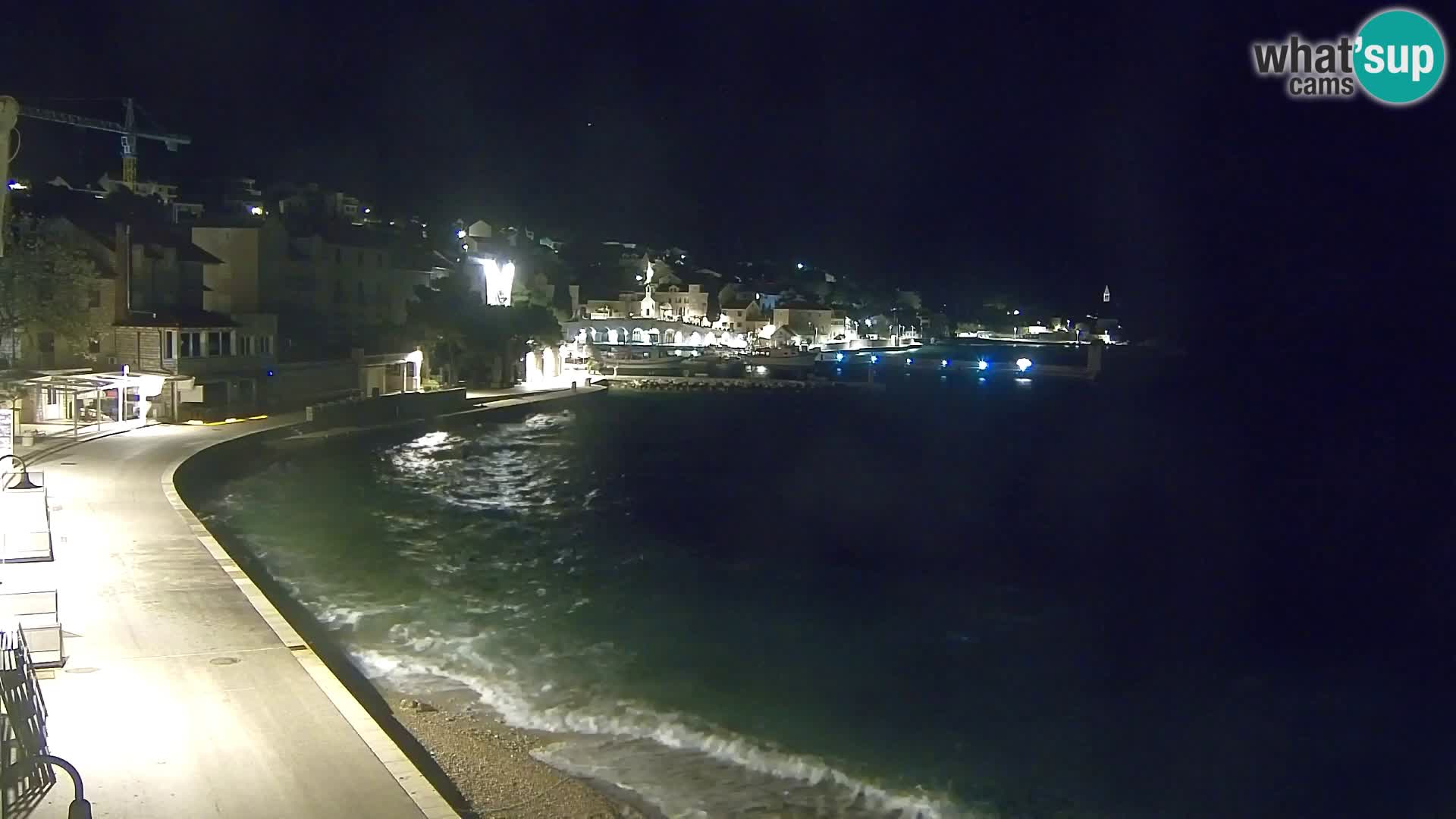 Webcam Bol Centro e Marina – Vista live dal porto di Bol