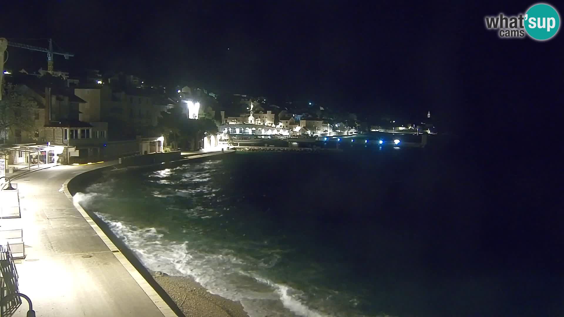 Webcam Bol Centro e Marina – Vista live dal porto di Bol
