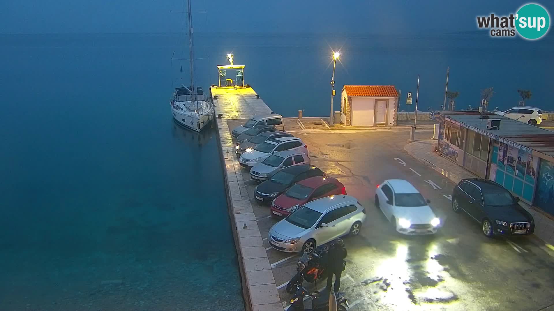 Spletna kamera Bol – Center mesta in marina v živo