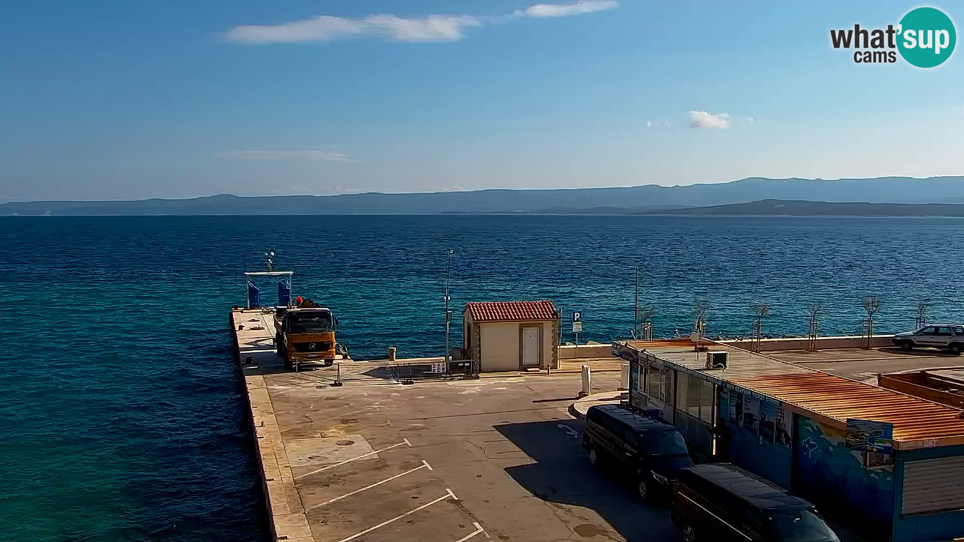 Webcam Bol Centre-Ville & Marina – Vue en direct depuis Bol, île de Brač