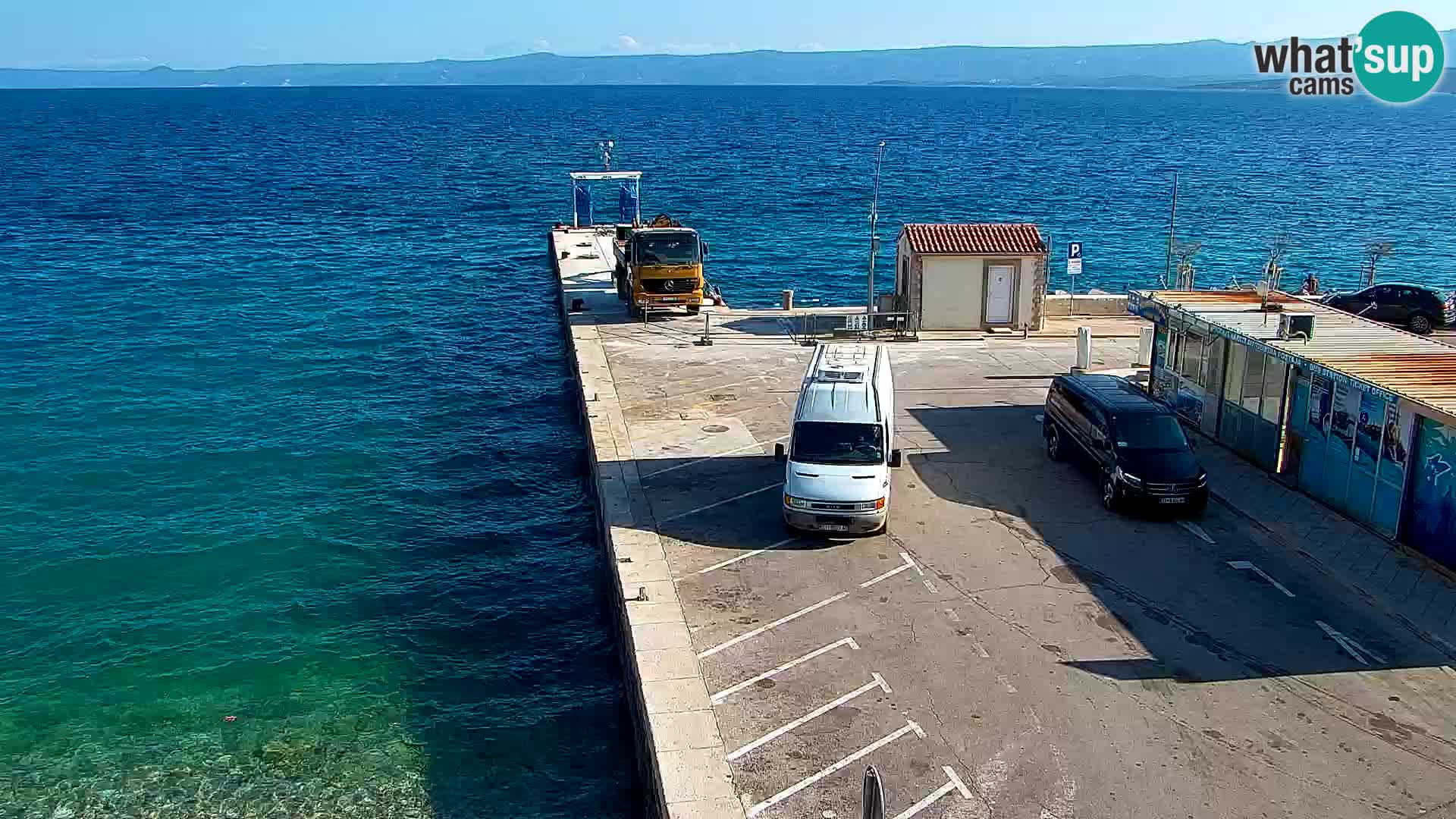 Webcam Bol centre-ville & marina – Vue en direct depuis Bol, île de Brač