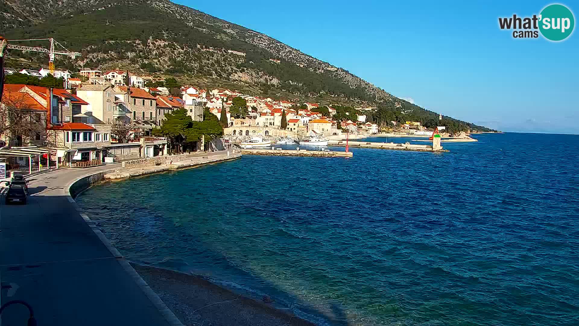 Webcam Bol Hafen & Ortszentrum – Liveblick aus Bol auf der Insel Brač