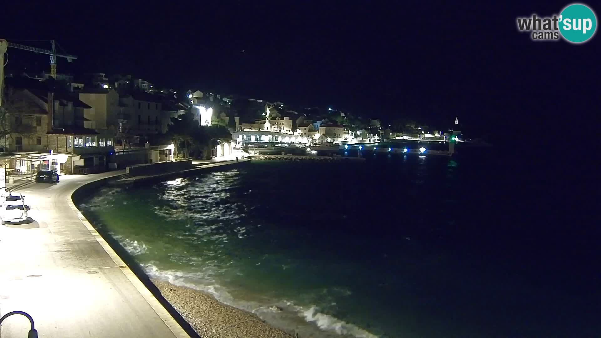 Webcam Bol Centro e Marina – Vista live dal porto di Bol