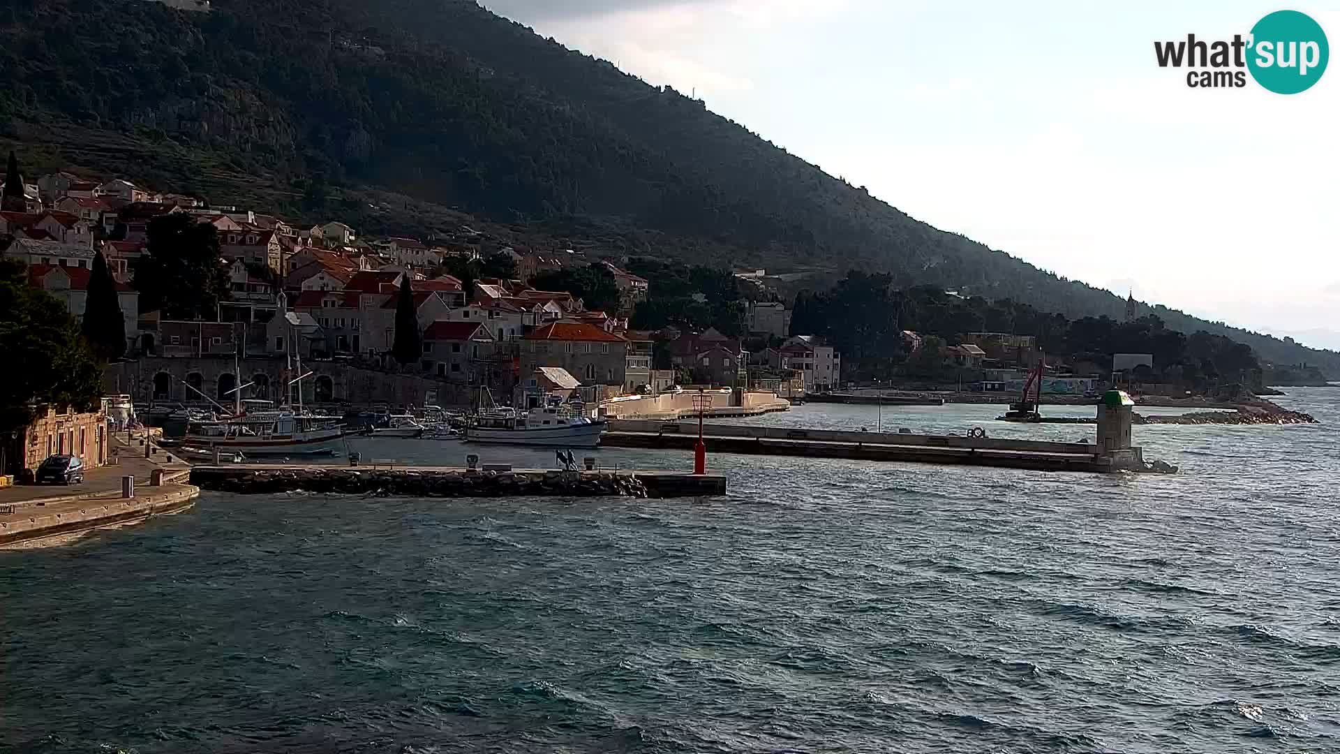 Webcam Bol Centre-Ville & Marina – Vue en direct depuis Bol, île de Brač