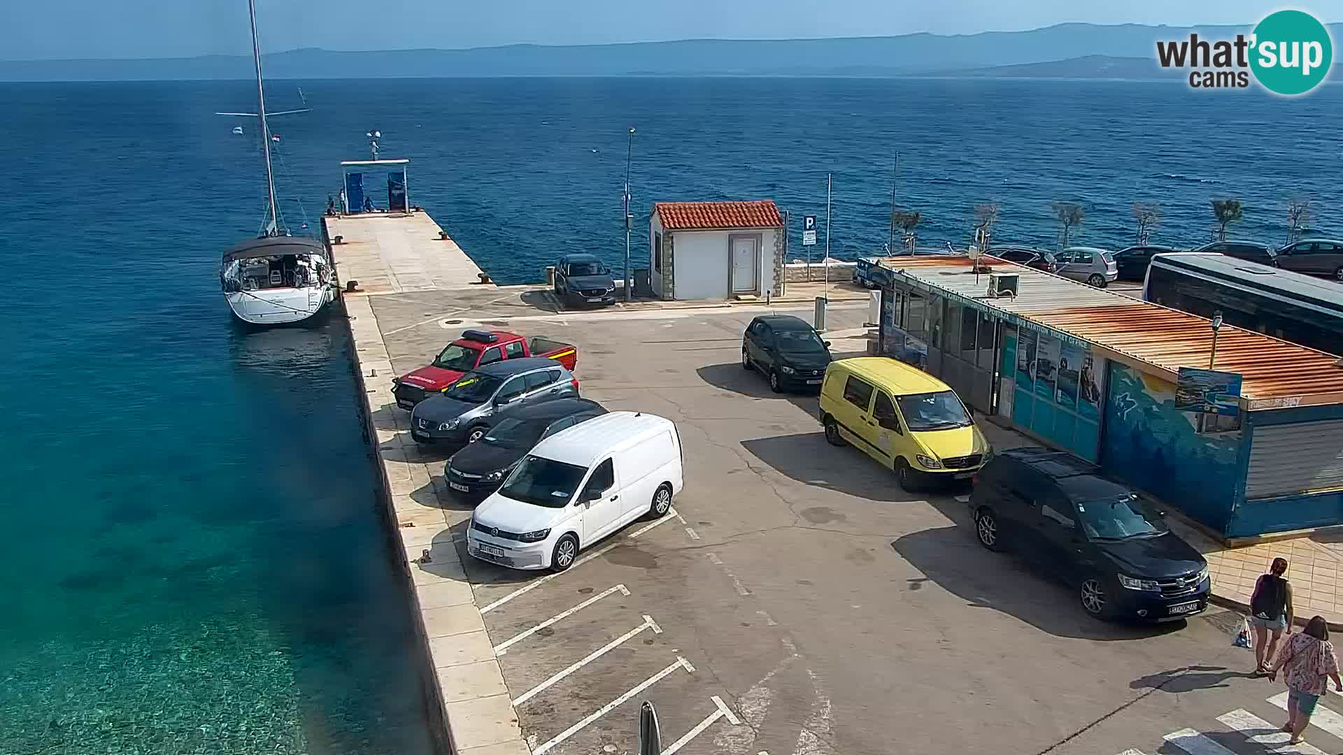 Webcam Bol Centre-Ville & Marina – Vue en direct depuis Bol, île de Brač