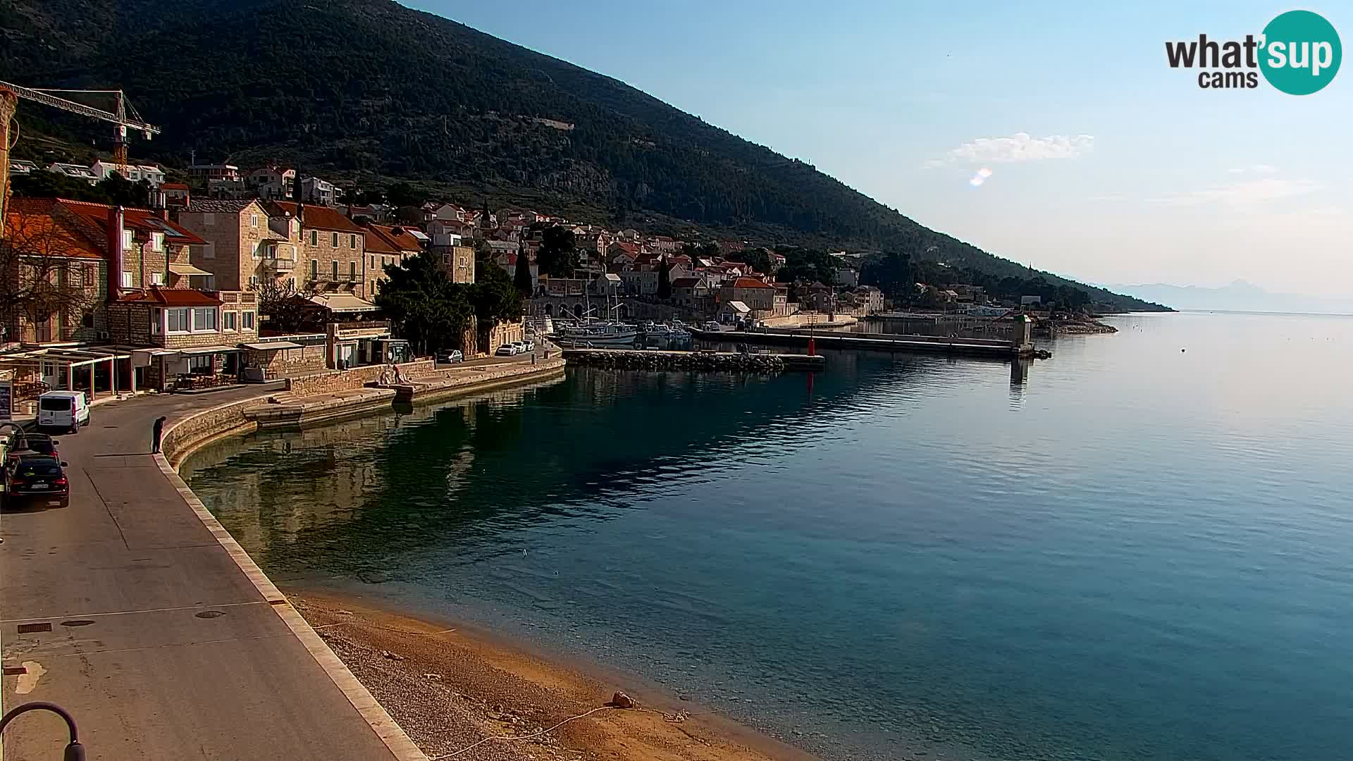 Webcam Bol Centre-Ville & Marina – Vue en direct depuis Bol, île de Brač