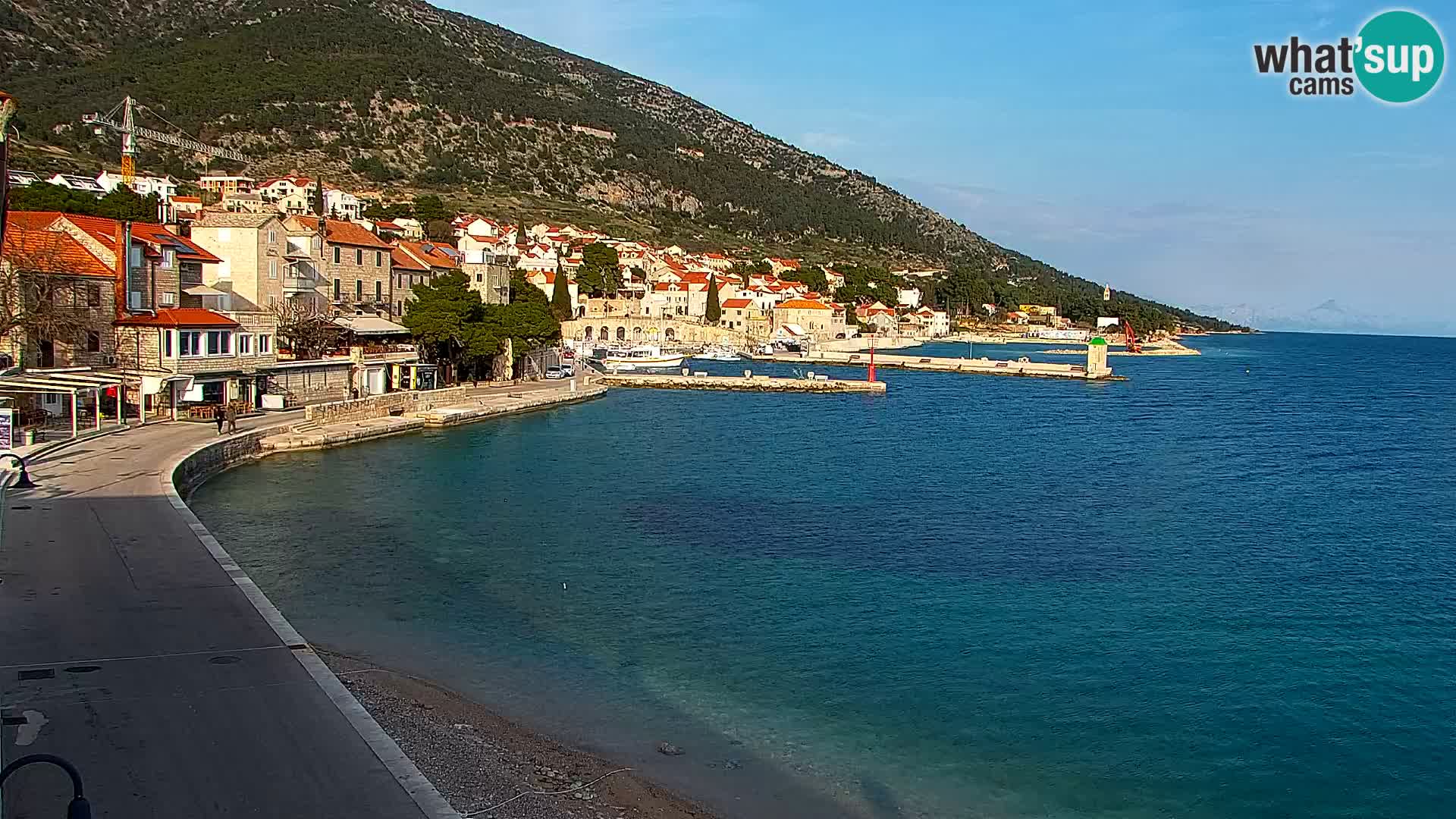 Webcam Bol Hafen & Ortszentrum – Liveblick aus Bol auf der Insel Brač