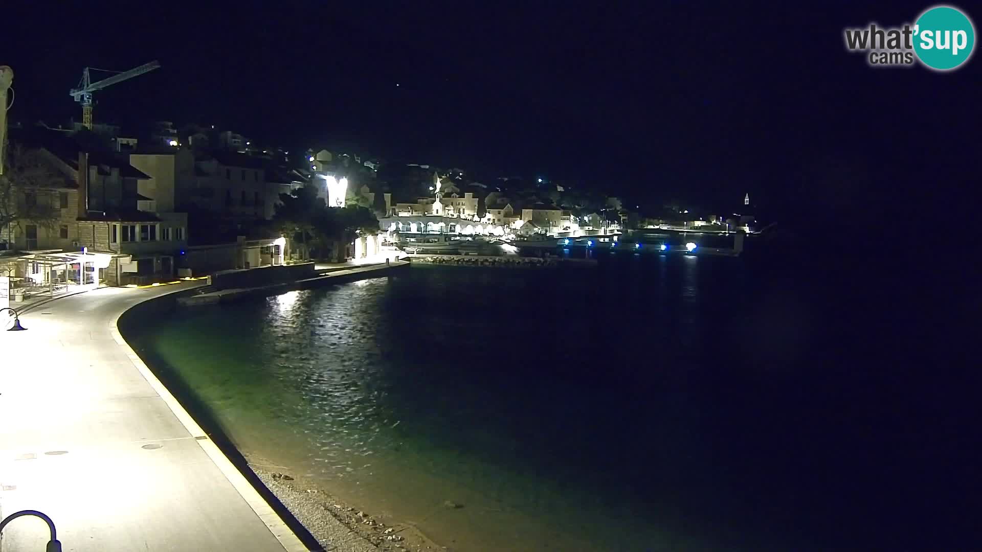 Webcam Bol Centro e Marina – Vista live dal porto di Bol