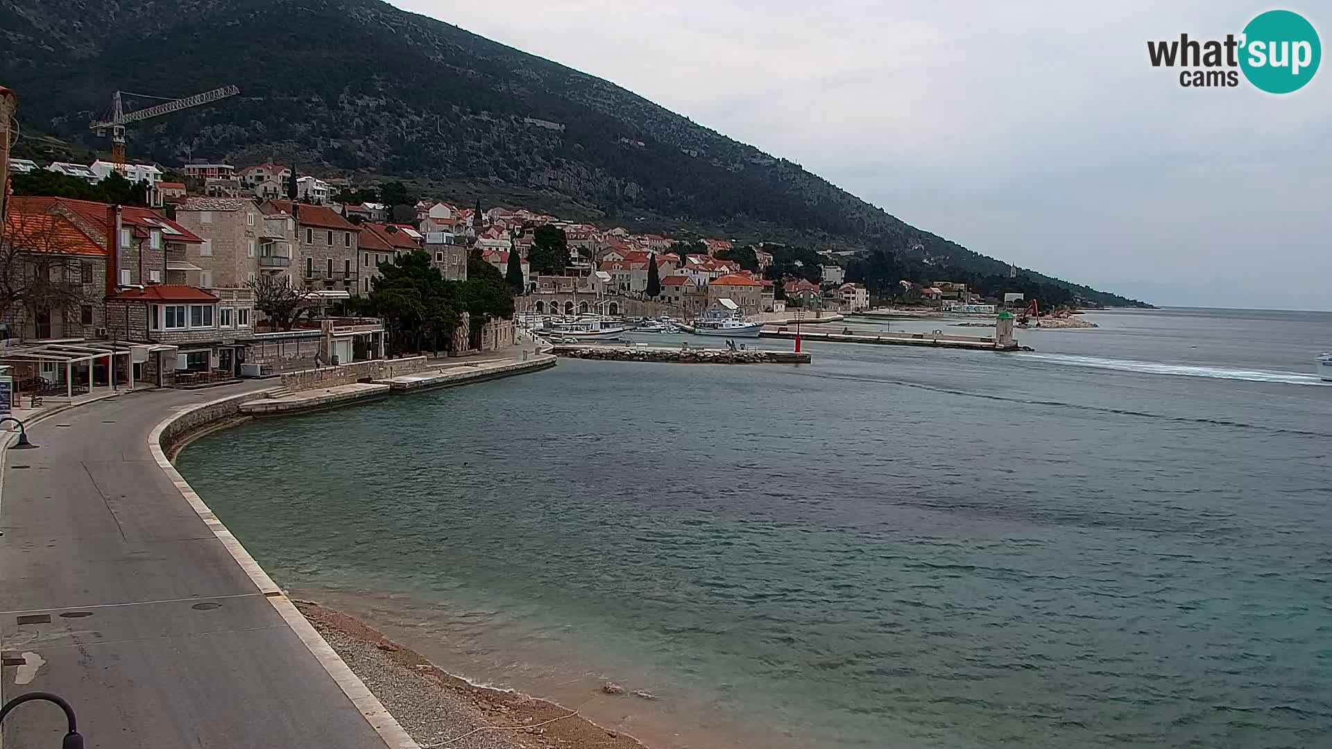 Webcam Bol centre-ville & marina – Vue en direct depuis Bol, île de Brač