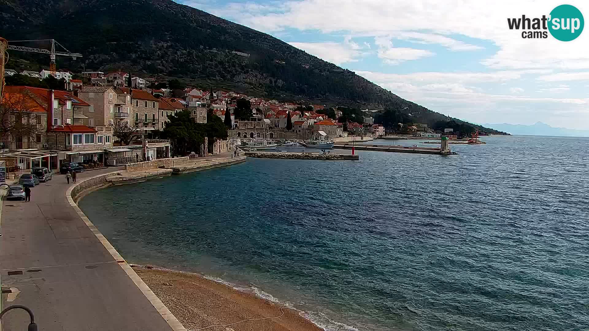 Webcam Bol centre-ville & marina – Vue en direct depuis Bol, île de Brač