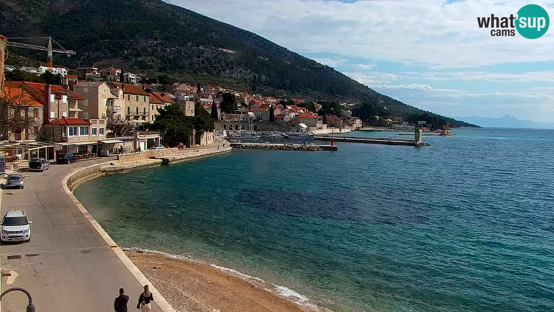 Webcam Bol centre-ville & marina – Vue en direct depuis Bol, île de Brač