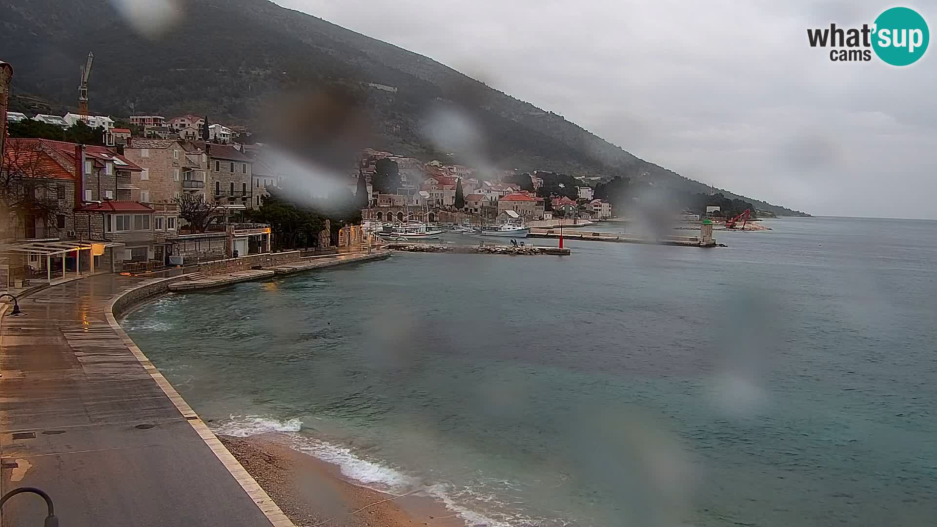 Webcam Bol Centre-Ville & Marina – Vue en direct depuis Bol, île de Brač