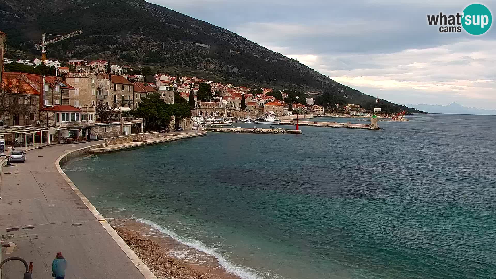 Webcam Bol Centre-Ville & Marina – Vue en direct depuis Bol, île de Brač