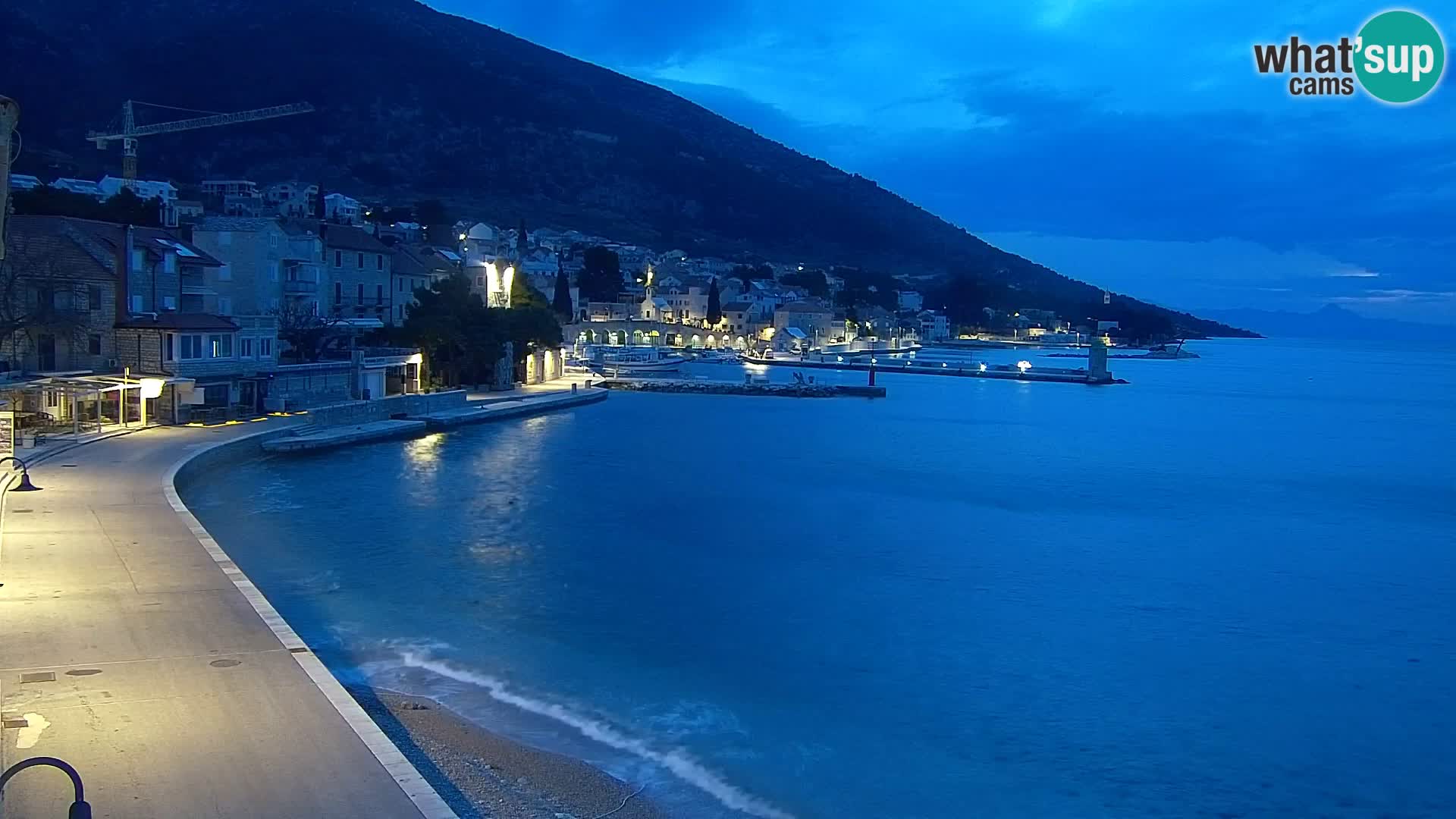 Webcam Bol centre-ville & marina – Vue en direct depuis Bol, île de Brač