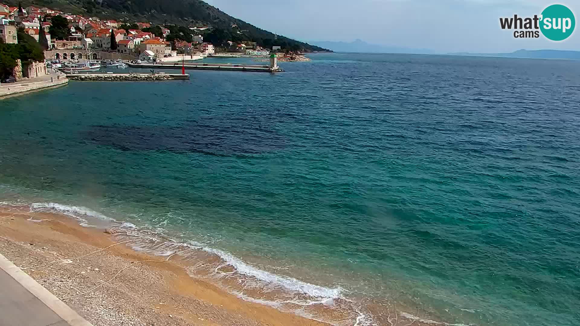 Webcam Bol centre-ville & marina – Vue en direct depuis Bol, île de Brač