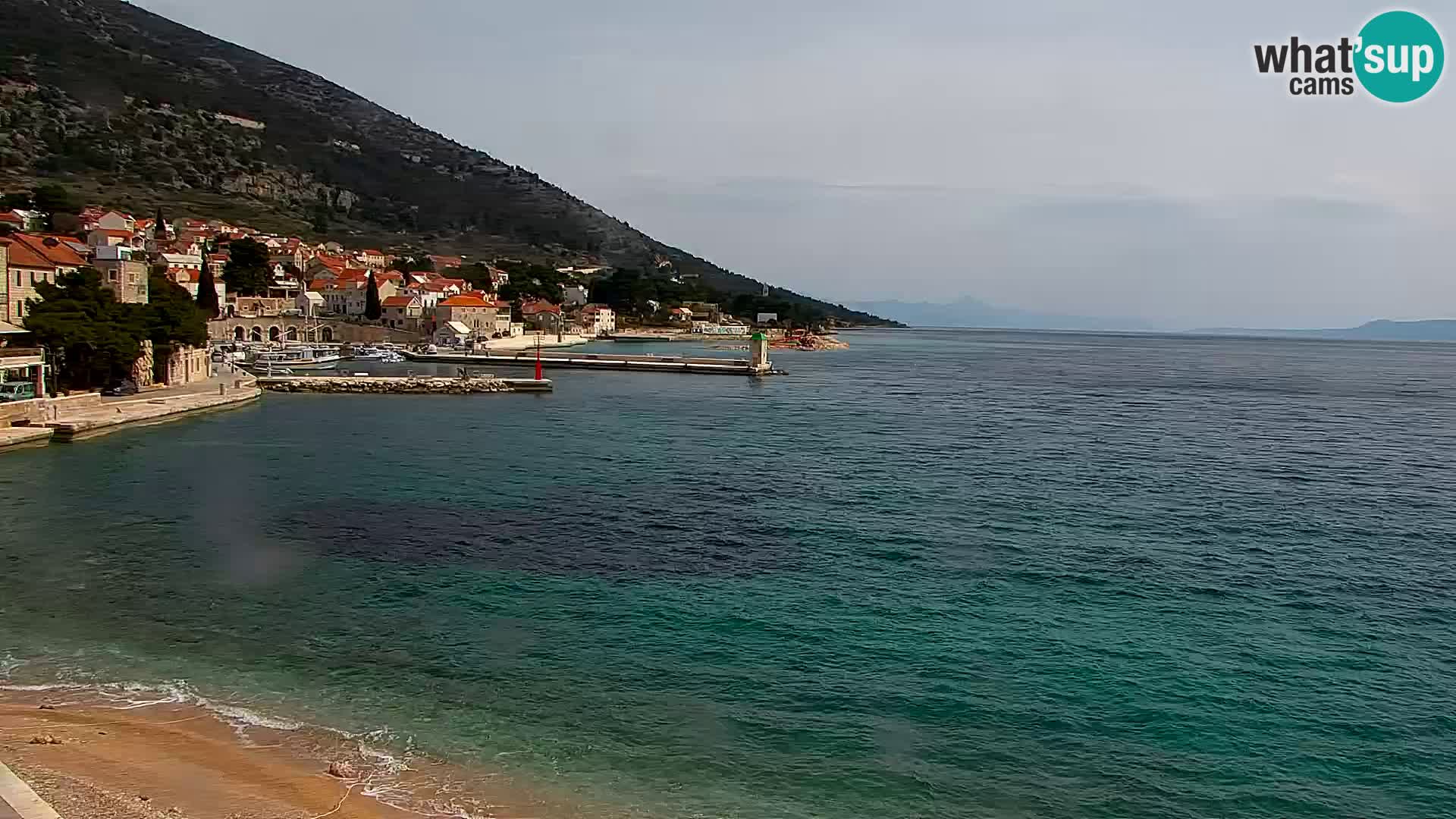 Webcam Bol centre-ville & marina – Vue en direct depuis Bol, île de Brač