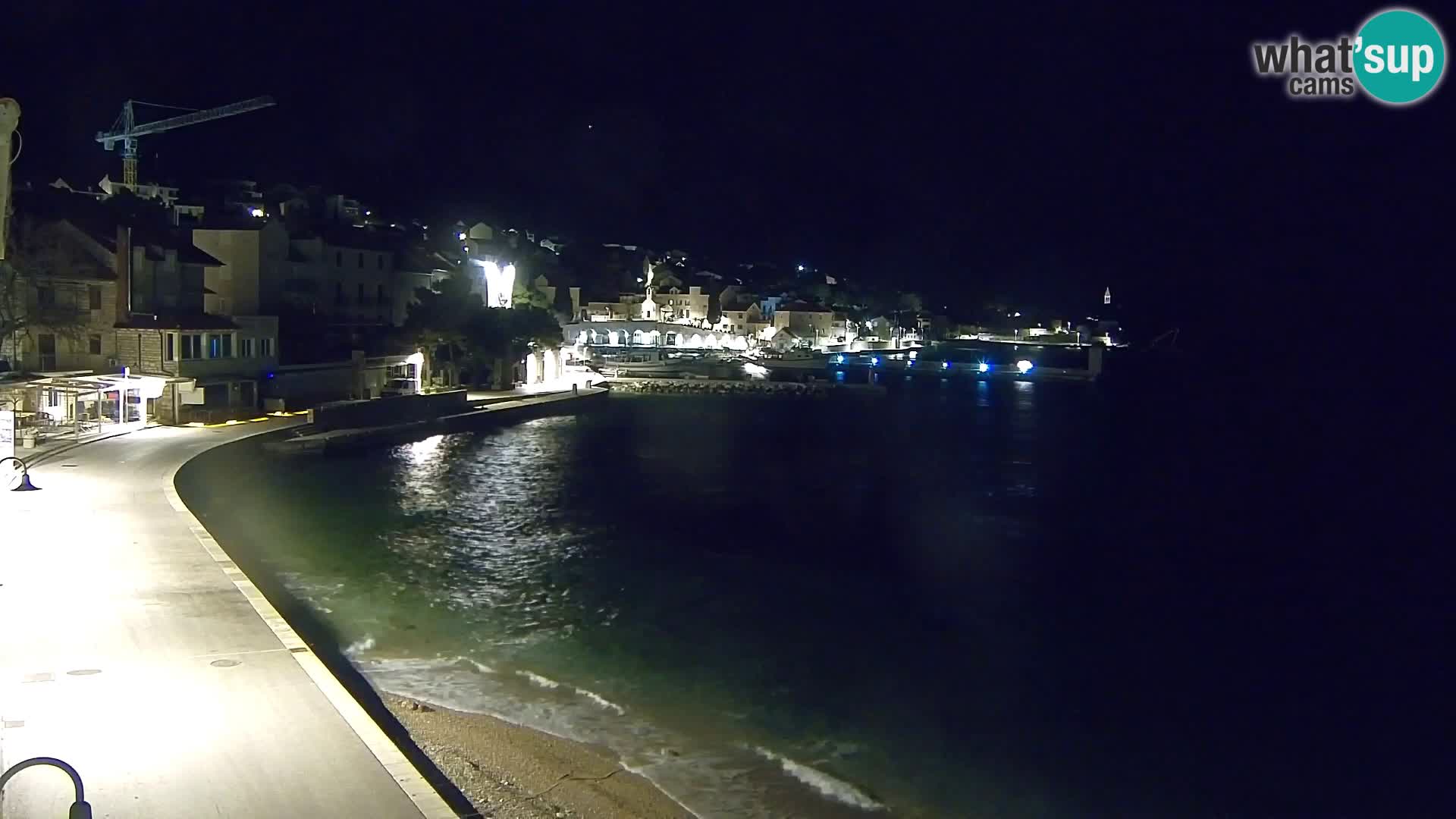 Webcam Bol Centro e Marina – Vista live dal porto di Bol