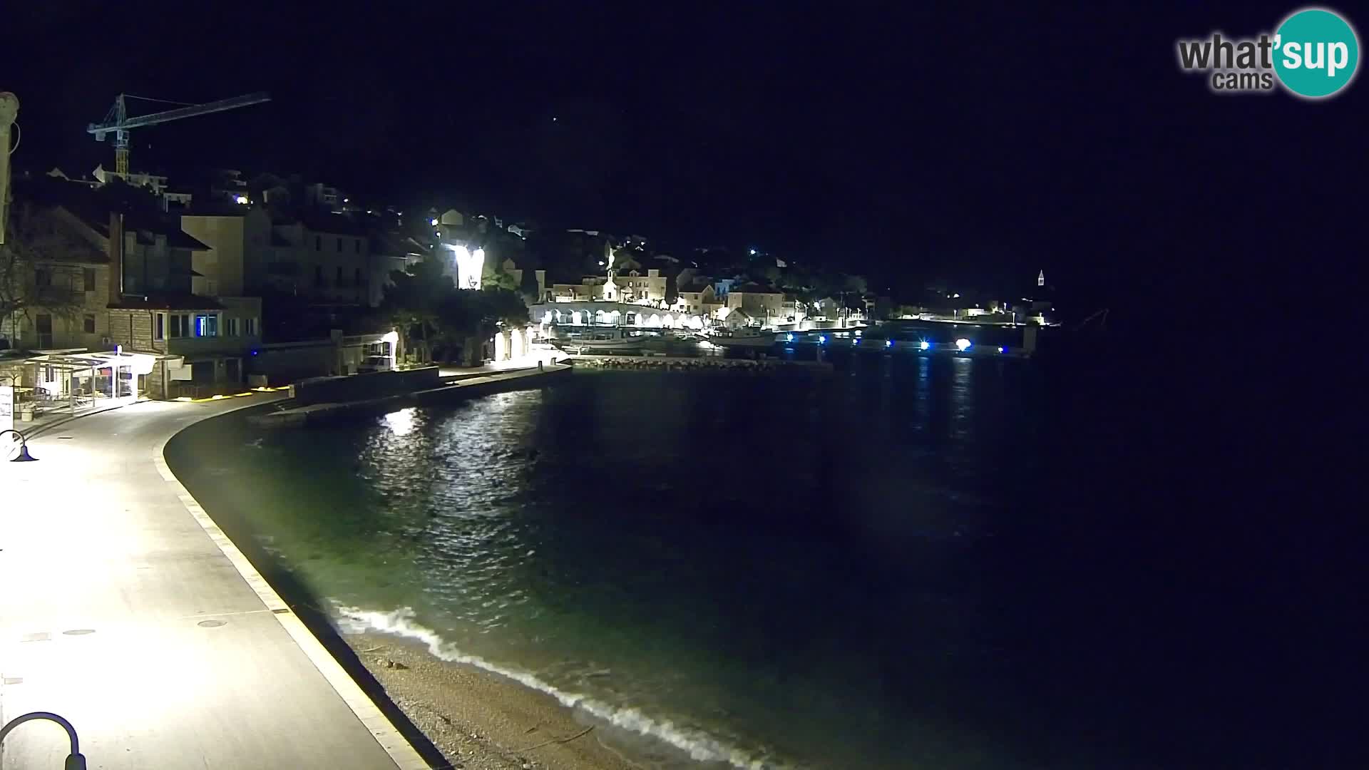 Webcam Bol Centro e Marina – Vista live dal porto di Bol