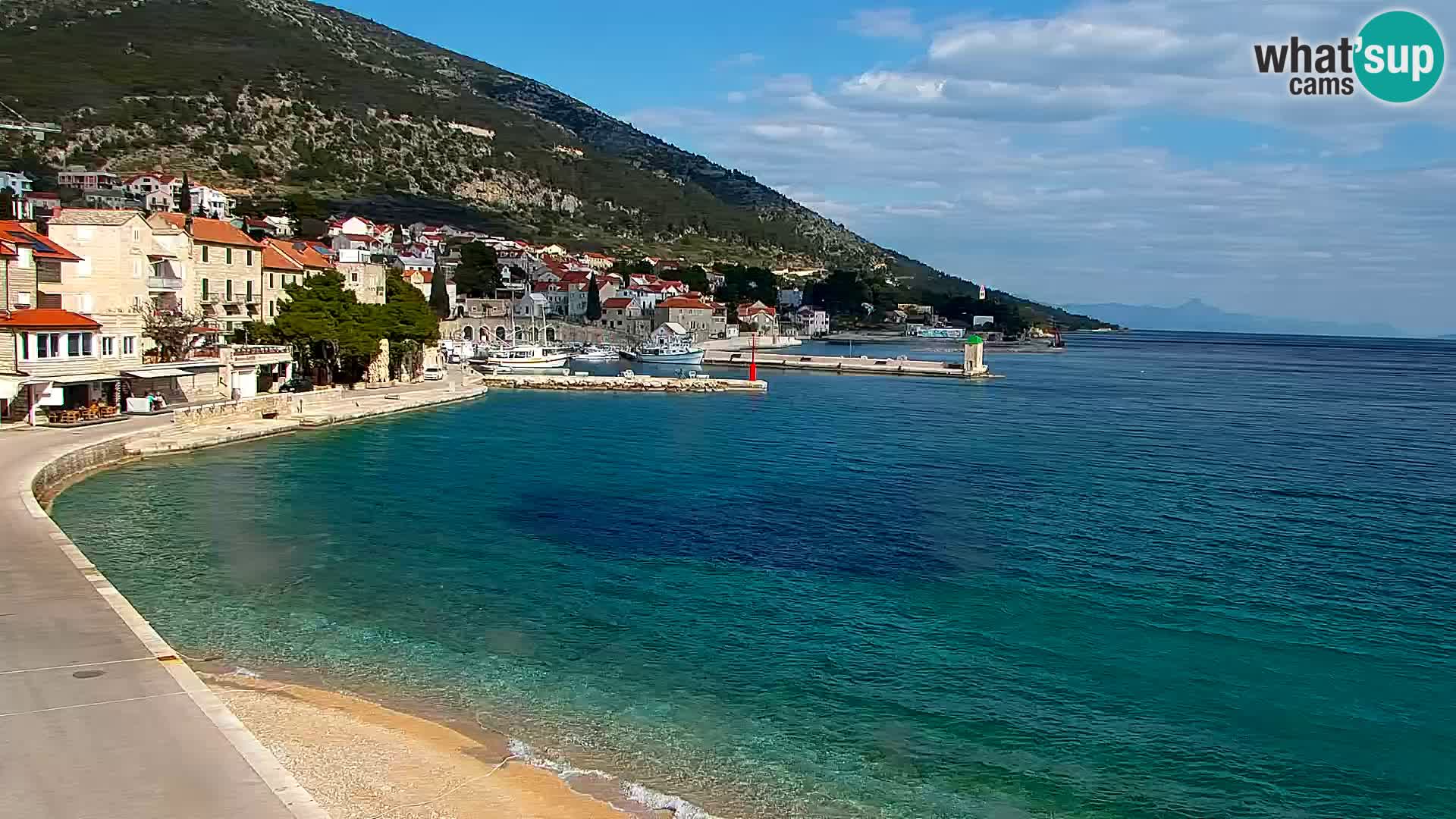 Webcam Bol Hafen & Ortszentrum – Liveblick aus Bol auf der Insel Brač