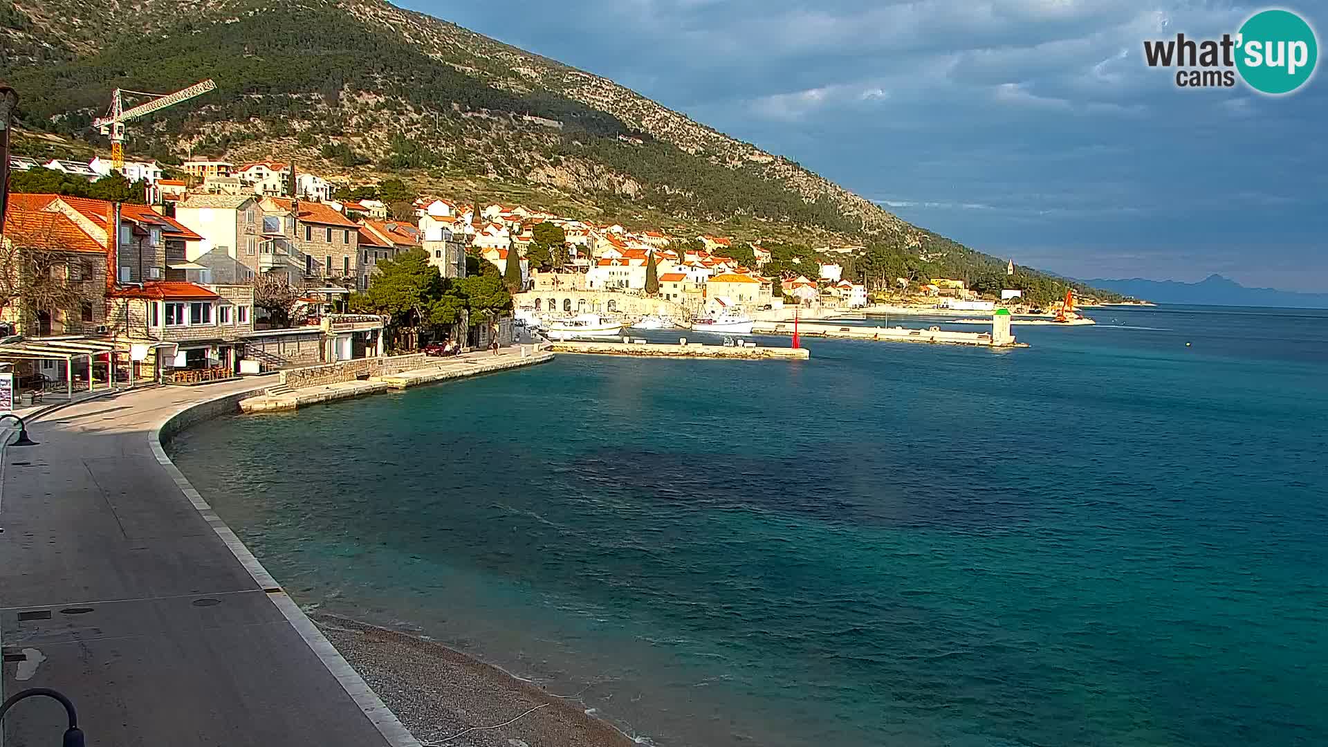 Webcam Bol centre-ville & marina – Vue en direct depuis Bol, île de Brač