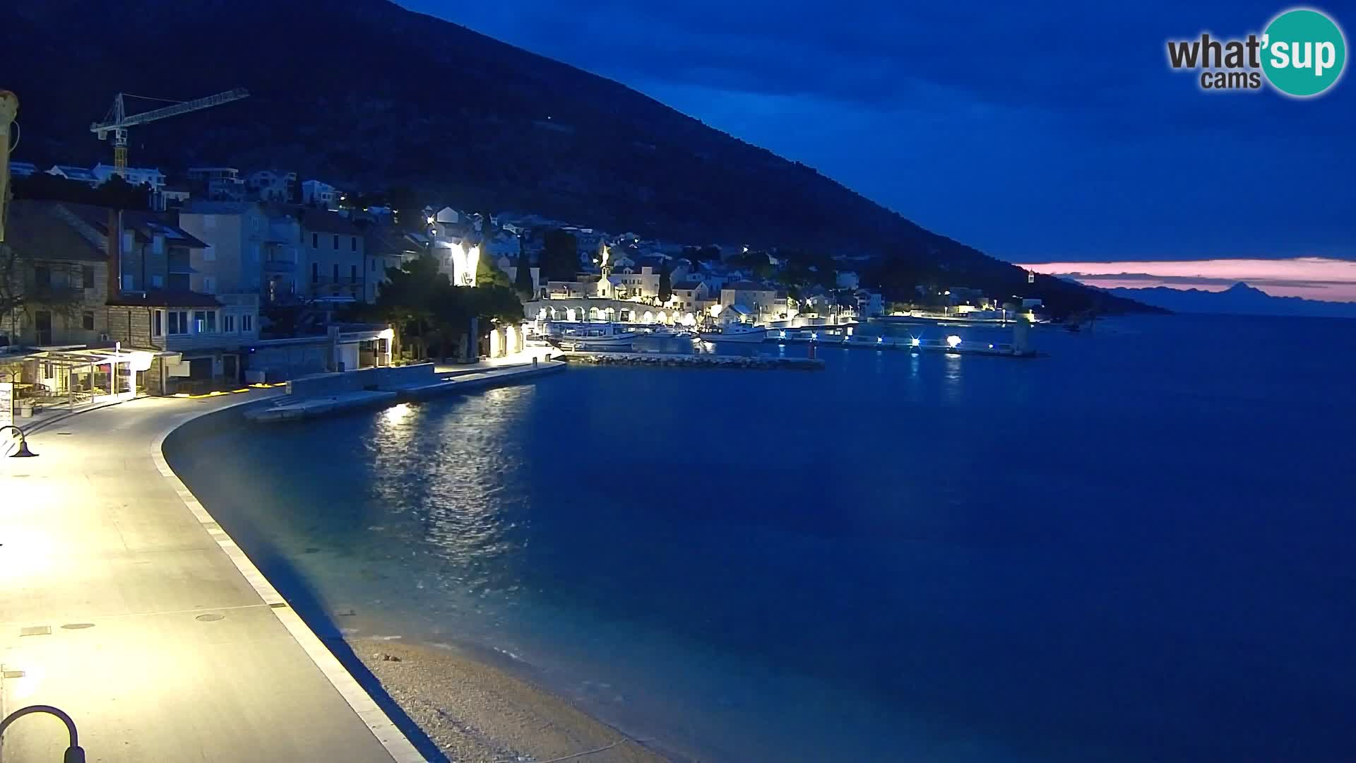 Webcam Bol centre-ville & marina – Vue en direct depuis Bol, île de Brač