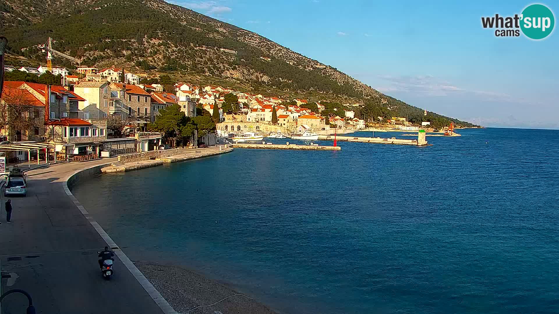 Webcam Bol Centre-Ville & Marina – Vue en direct depuis Bol, île de Brač