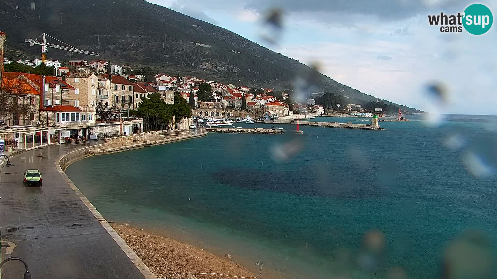 Webcam Bol Centre-Ville & Marina – Vue en direct depuis Bol, île de Brač