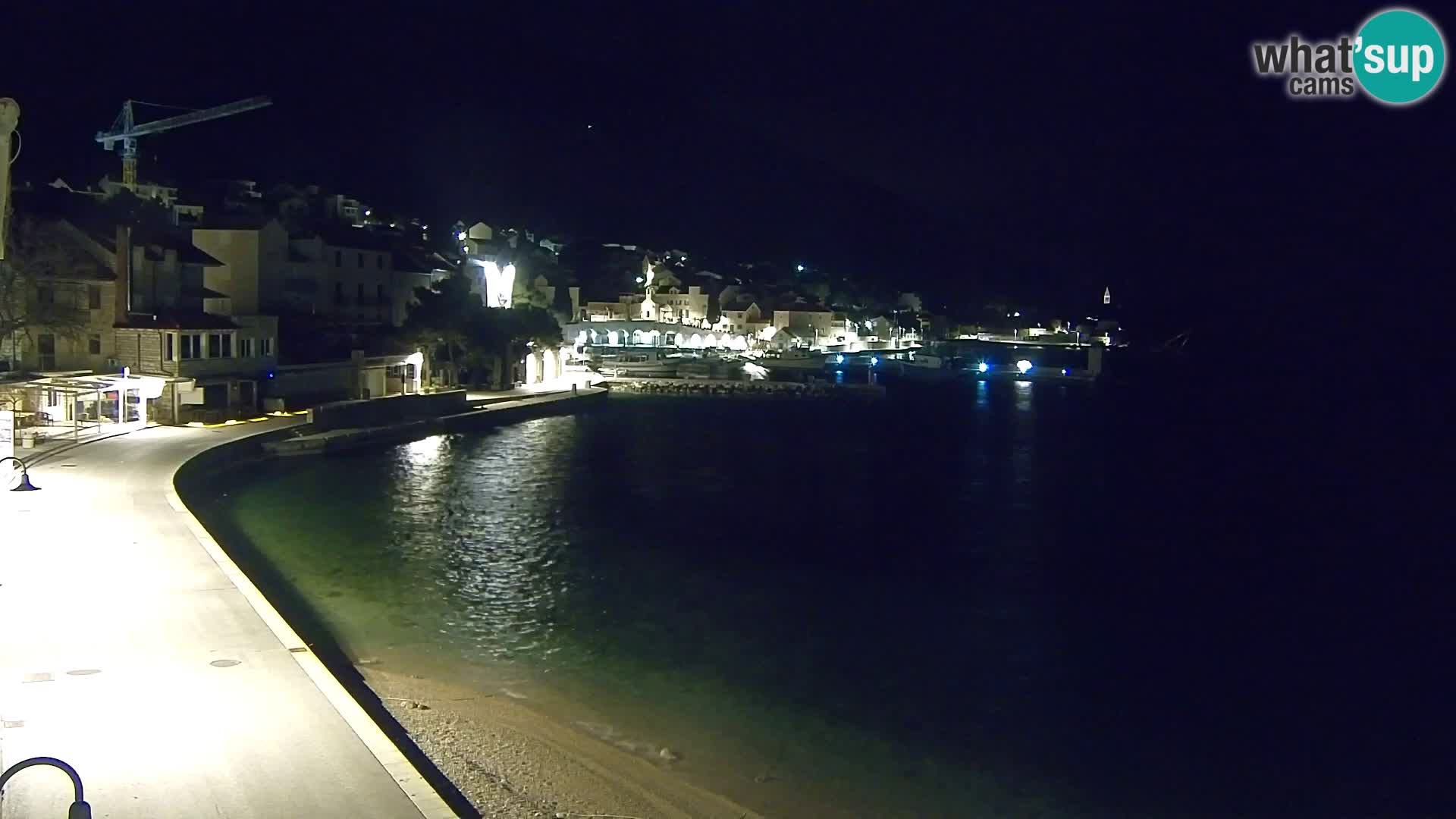 Webcam Bol Centro e Marina – Vista live dal porto di Bol