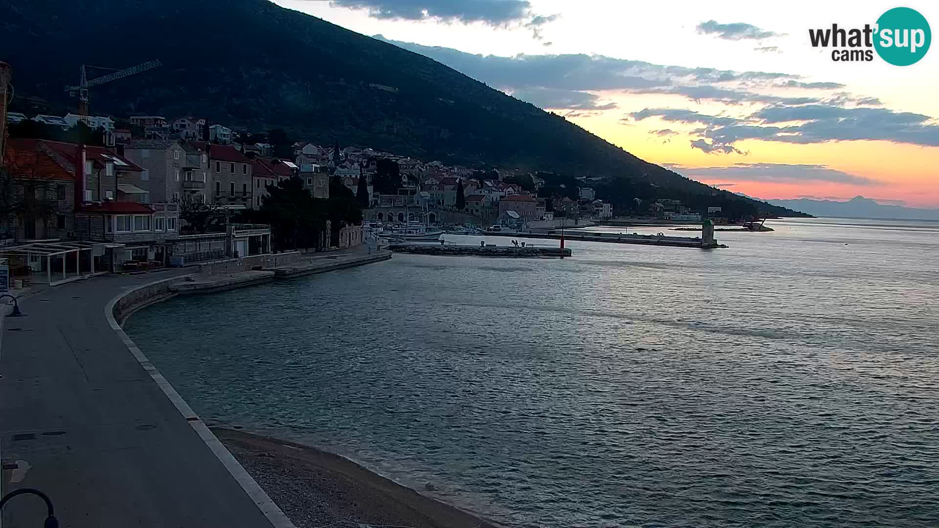 Webcam Bol Centre-Ville & Marina – Vue en direct depuis Bol, île de Brač