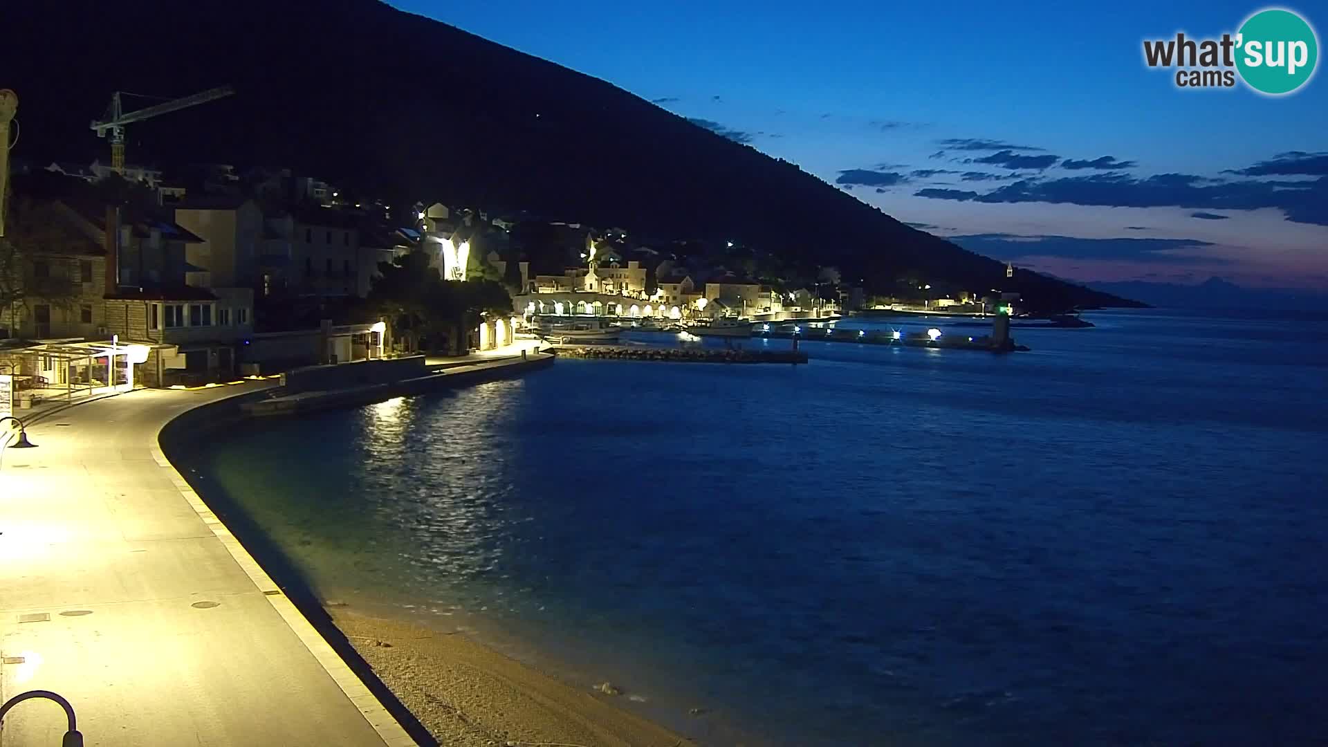 Webcam Bol Centre-Ville & Marina – Vue en direct depuis Bol, île de Brač