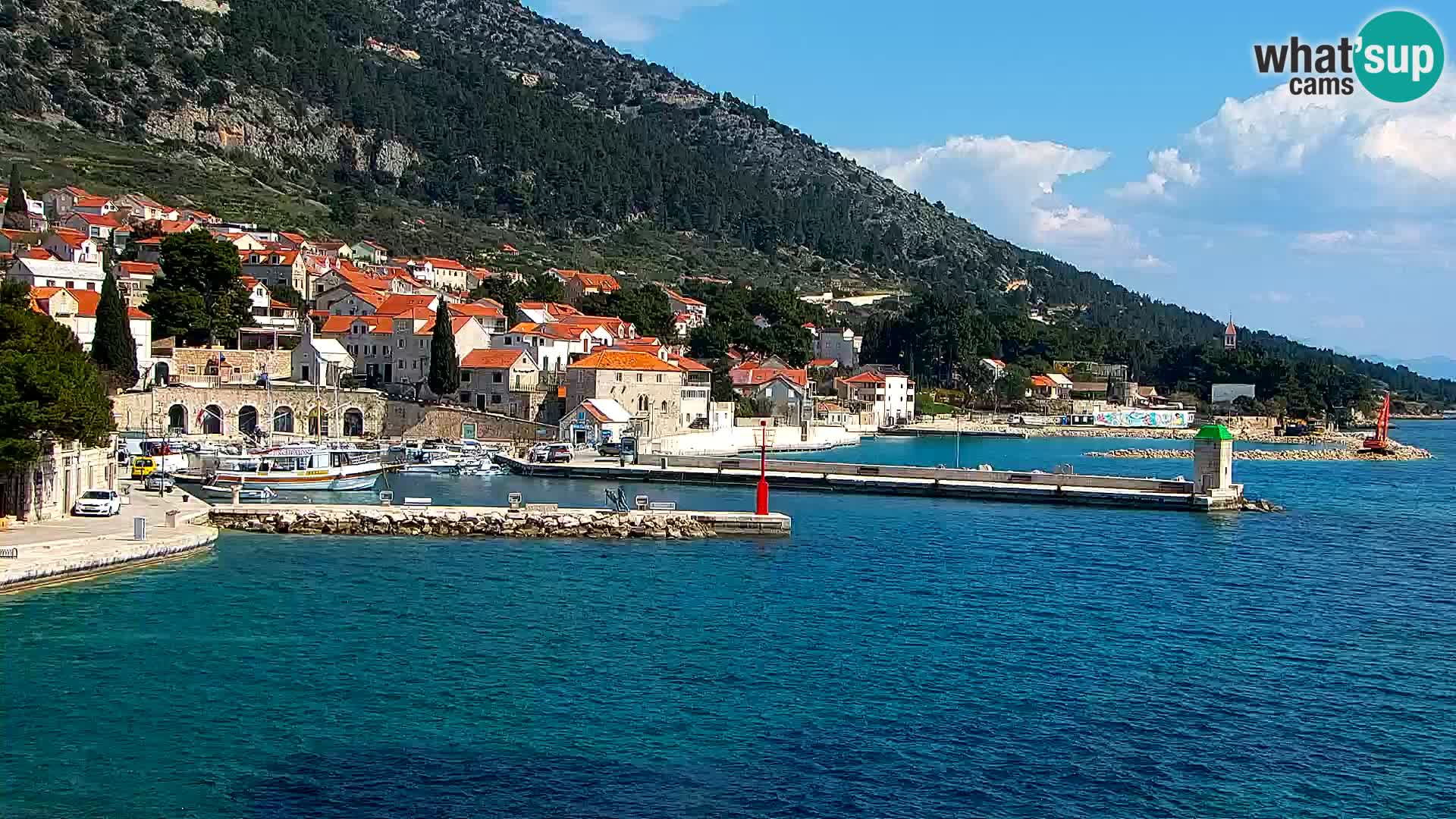 Webcam Bol Hafen & Ortszentrum – Liveblick aus Bol auf der Insel Brač