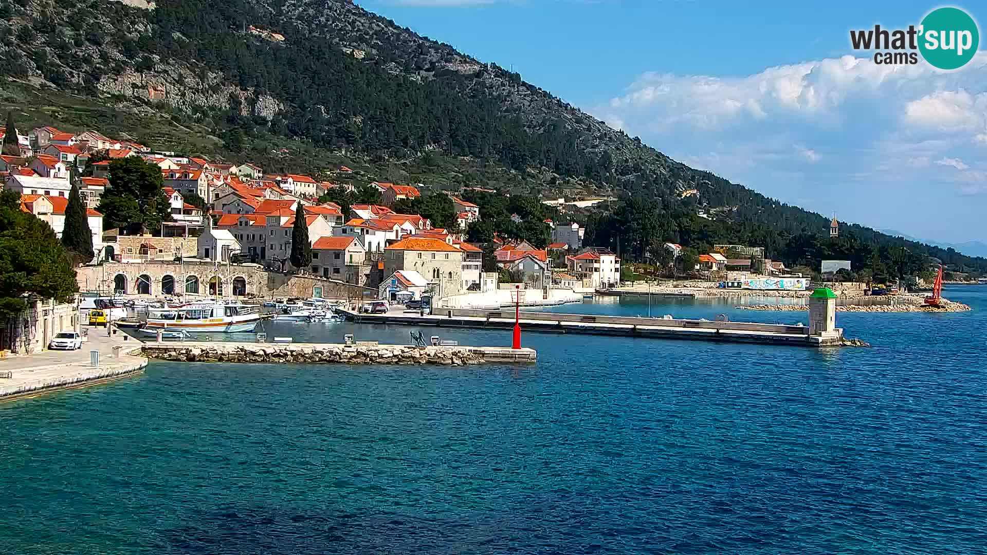Webcam Bol Centre-Ville & Marina – Vue en direct depuis Bol, île de Brač