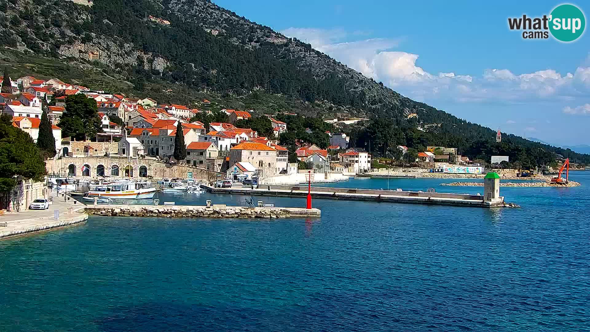 Webcam Bol Hafen & Ortszentrum – Liveblick aus Bol auf der Insel Brač