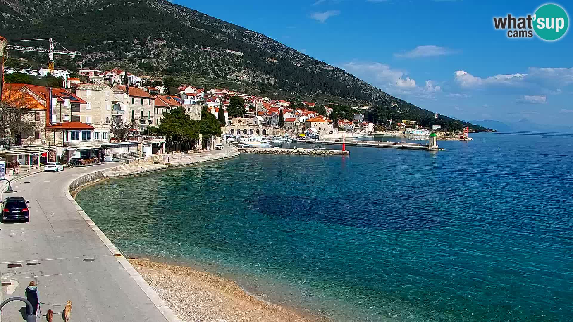Webcam Bol Hafen & Ortszentrum – Liveblick aus Bol auf der Insel Brač