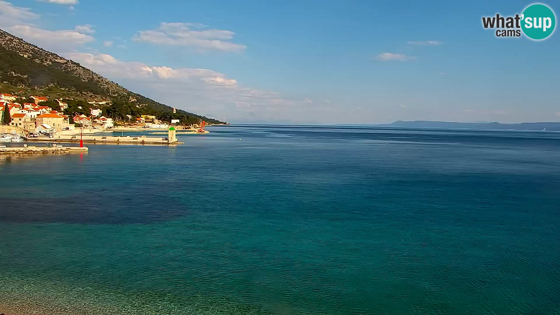 Webcam Bol Centro e Marina – Vista live dal porto di Bol