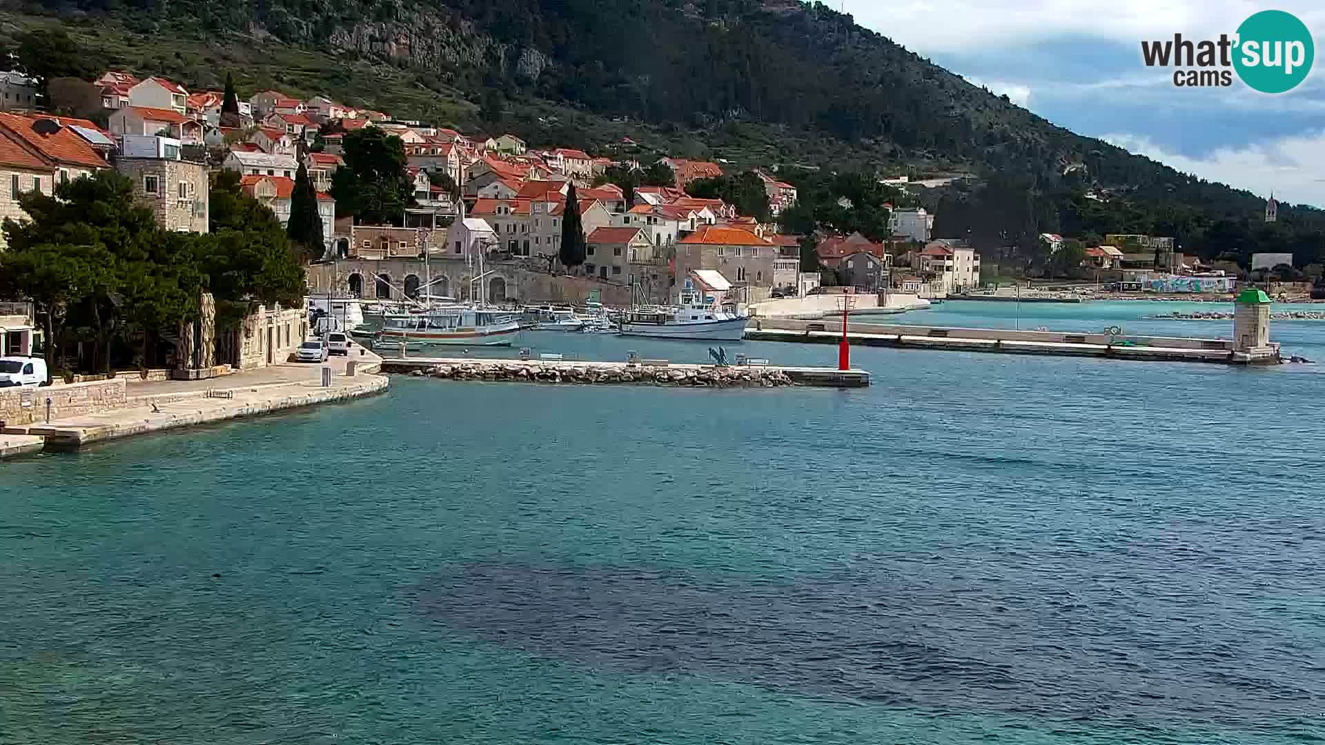Webcam Bol Centre-Ville & Marina – Vue en direct depuis Bol, île de Brač