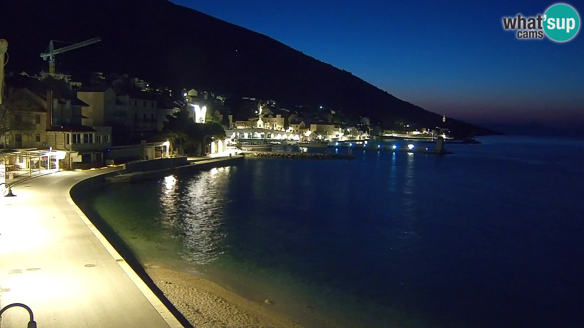 Webcam Bol centre-ville & marina – Vue en direct depuis Bol, île de Brač