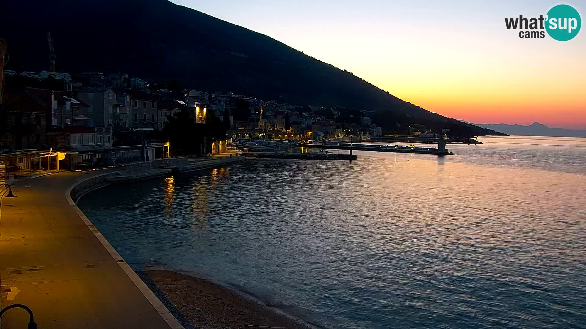 Webcam Bol Centre-Ville & Marina – Vue en direct depuis Bol, île de Brač