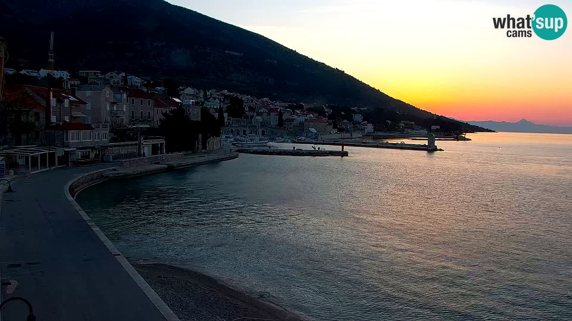 Webcam Bol Centre-Ville & Marina – Vue en direct depuis Bol, île de Brač