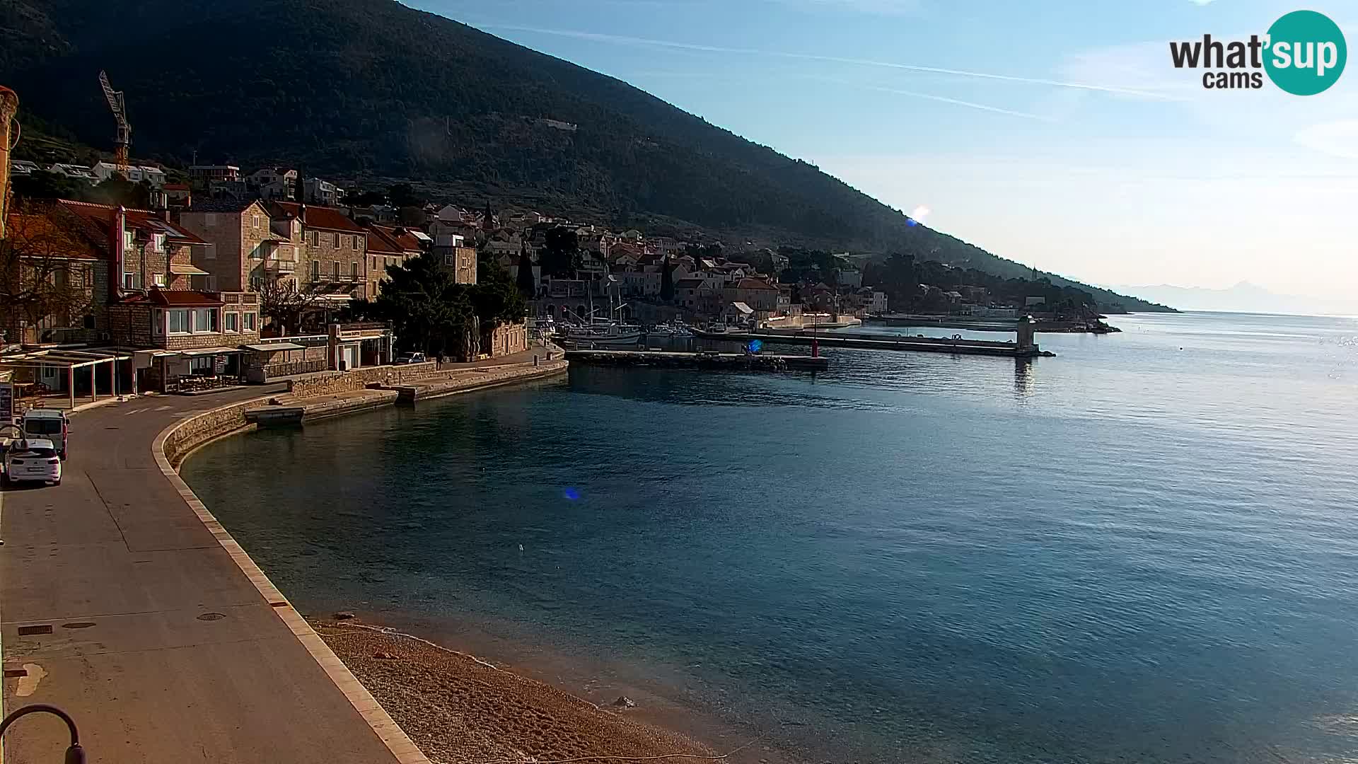 Webcam Bol Centre-Ville & Marina – Vue en direct depuis Bol, île de Brač