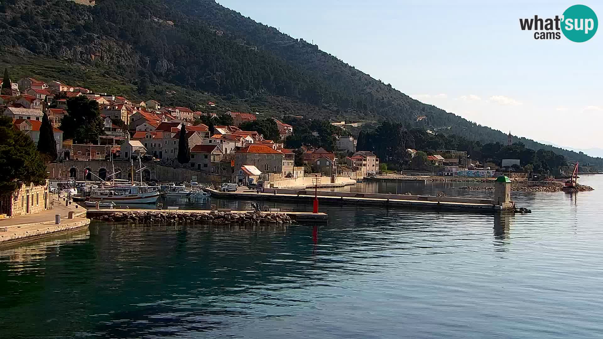 Webcam Bol Centre-Ville & Marina – Vue en direct depuis Bol, île de Brač
