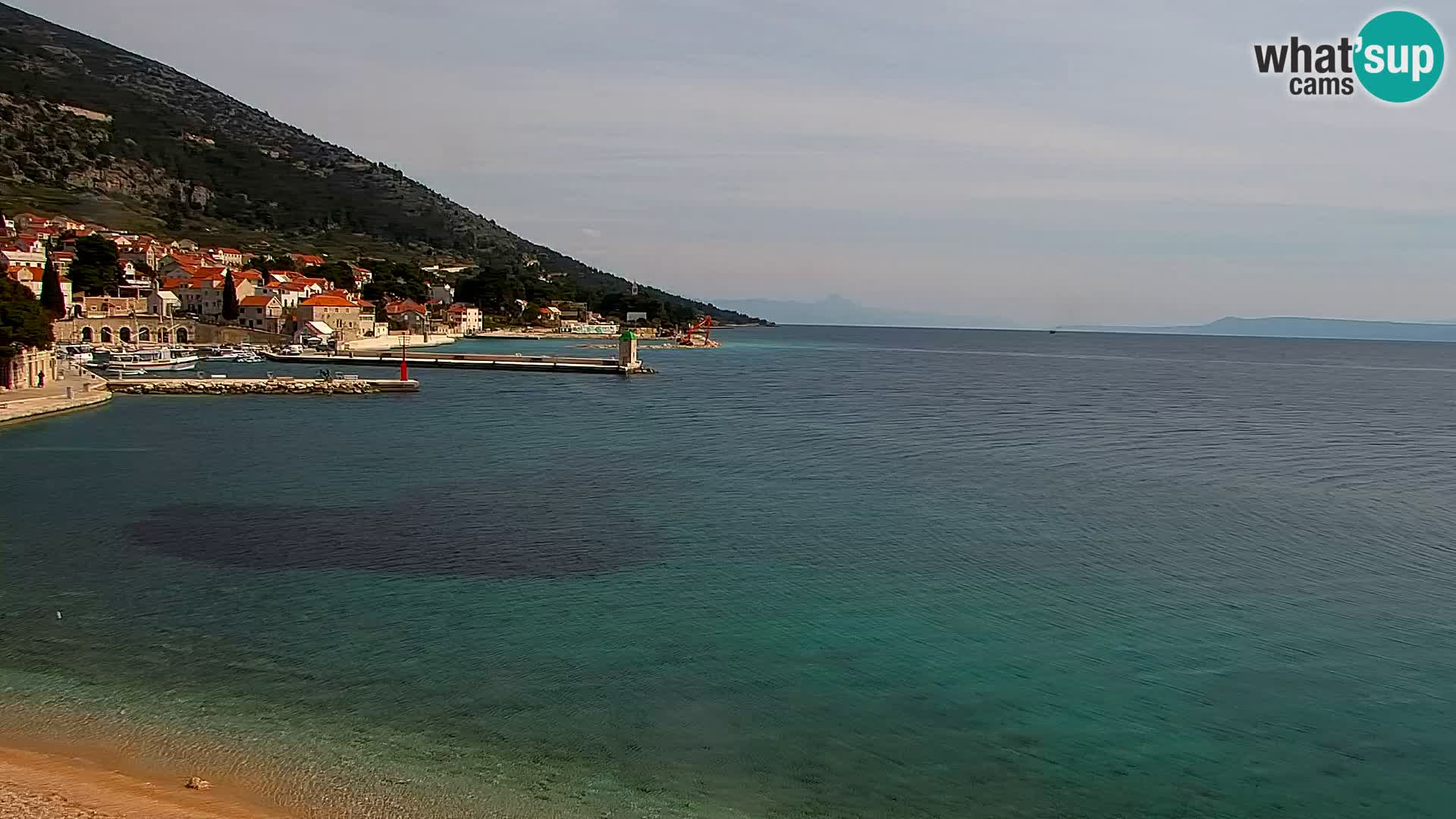 Webcam Bol centre-ville & marina – Vue en direct depuis Bol, île de Brač