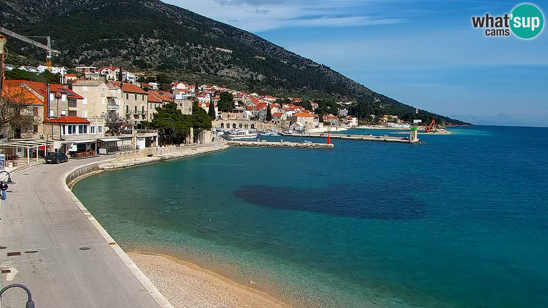 Webcam Bol Centre-Ville & Marina – Vue en direct depuis Bol, île de Brač
