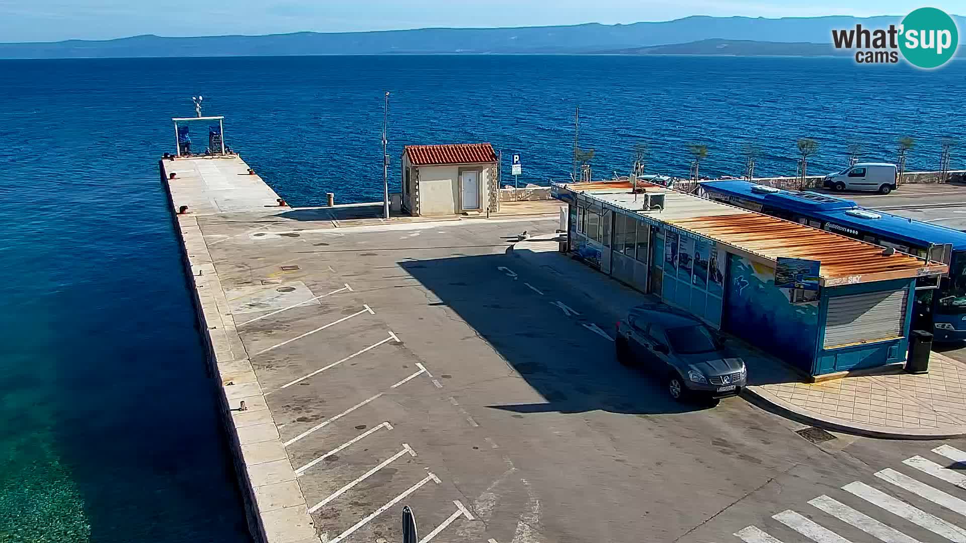 Webcam Bol Centre-Ville & Marina – Vue en direct depuis Bol, île de Brač